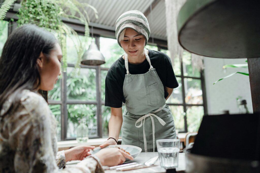 Waitress in Abu Dhabi