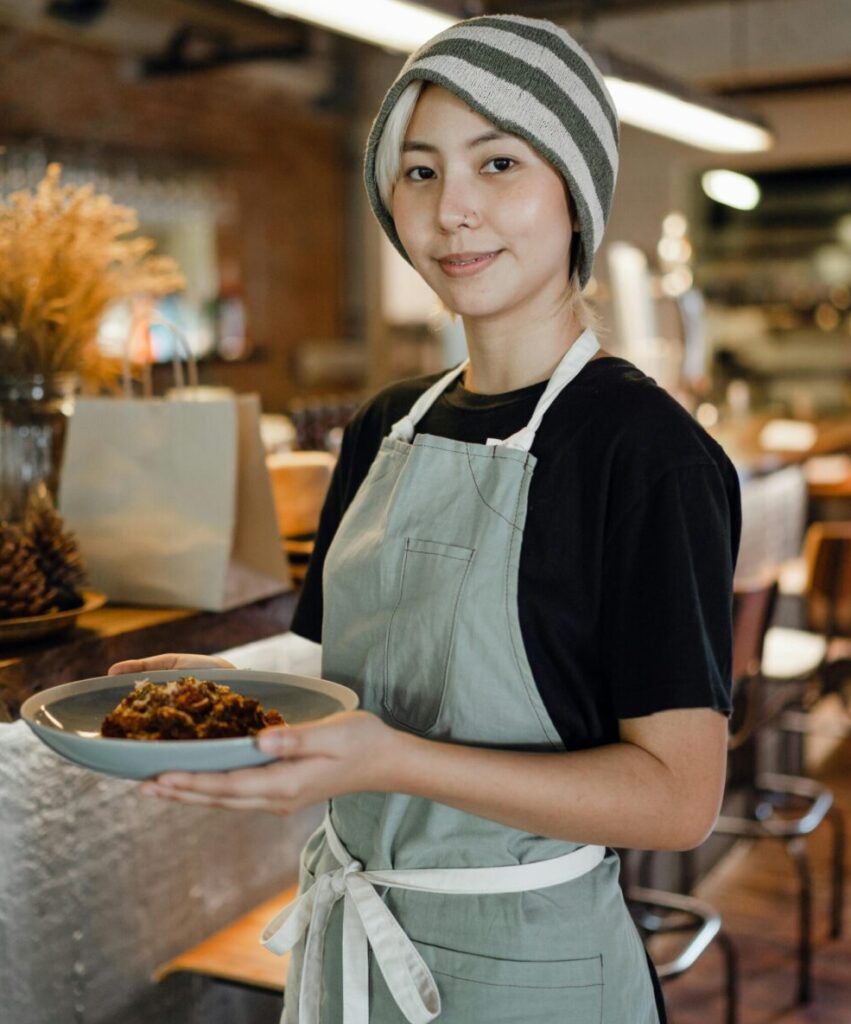 Waitress in Abu Dhabi