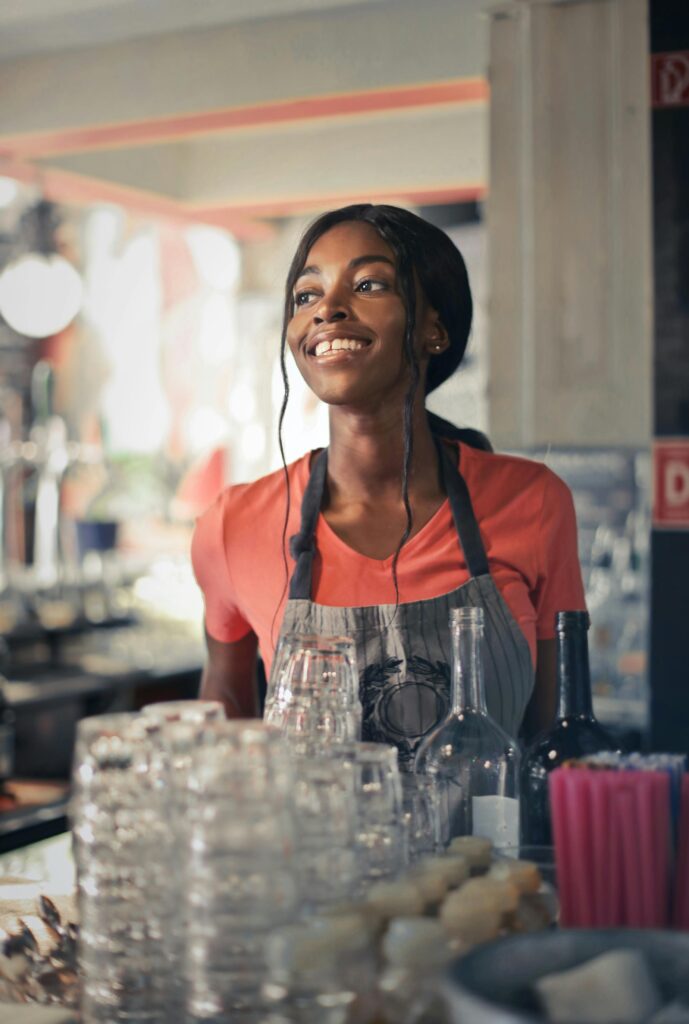 Waitress in Abu Dhabi